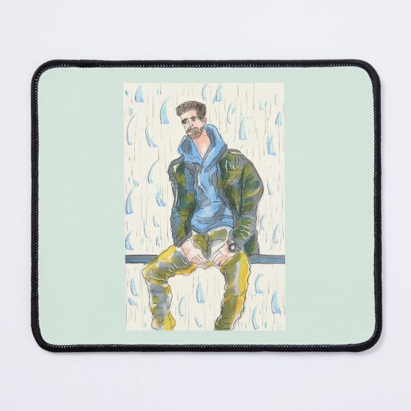 Item preview, Man in the Rain on a Gloomy Day designed and sold by Harold-Inks.