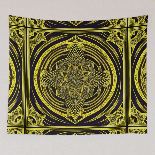Item preview, Mandala Golden Cross Mandala - Mandalas designed and sold by internlvisions.