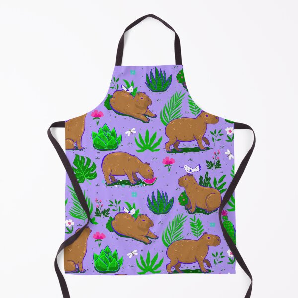 Item preview, cute capybara cactus bird purple  designed and sold by Gossip Rag.