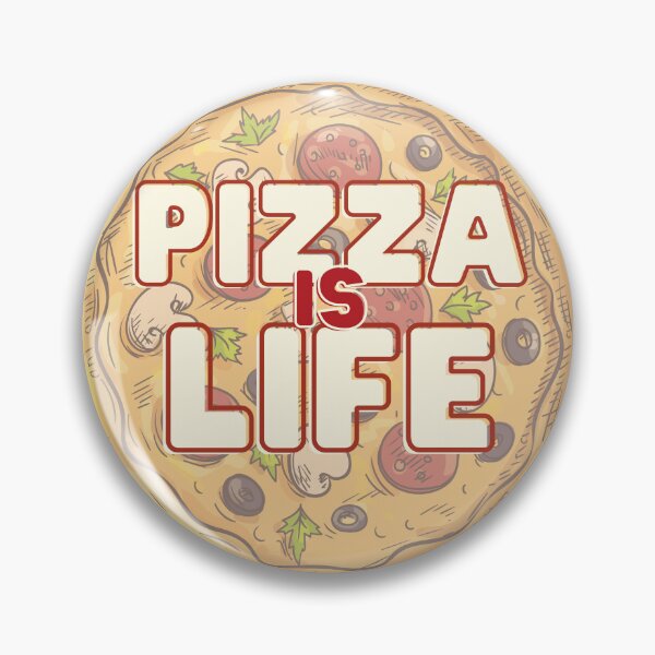 Item preview, Pizza is Life designed and sold by KatsCanvas.