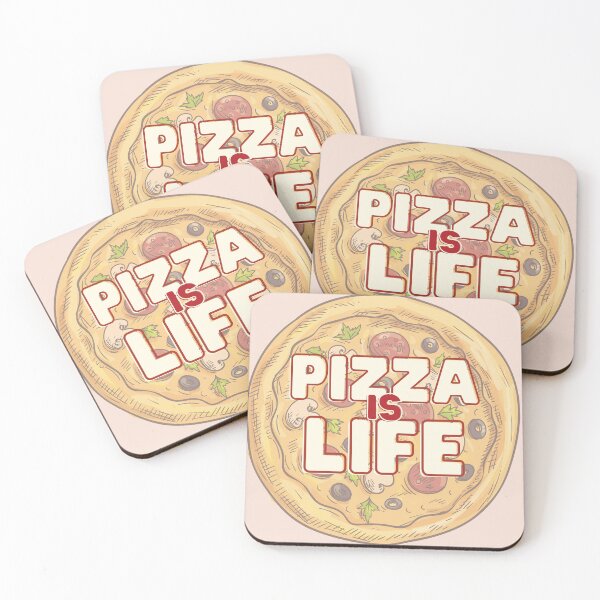 Item preview, Pizza is Life designed and sold by KatsCanvas.