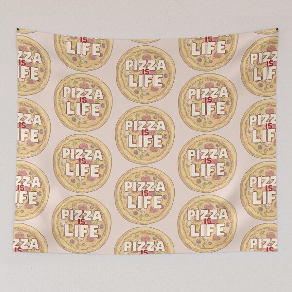 Item preview, Pizza is Life designed and sold by KatsCanvas.