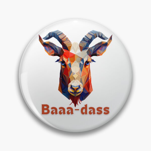 Item preview, Baaaa-das Goat Face: A Playful and Eye-catching Design for Your T-Shirts and More! designed and sold by FiveIntentions.
