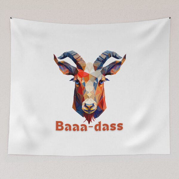 Item preview, Baaaa-das Goat Face: A Playful and Eye-catching Design for Your T-Shirts and More! designed and sold by FiveIntentions.