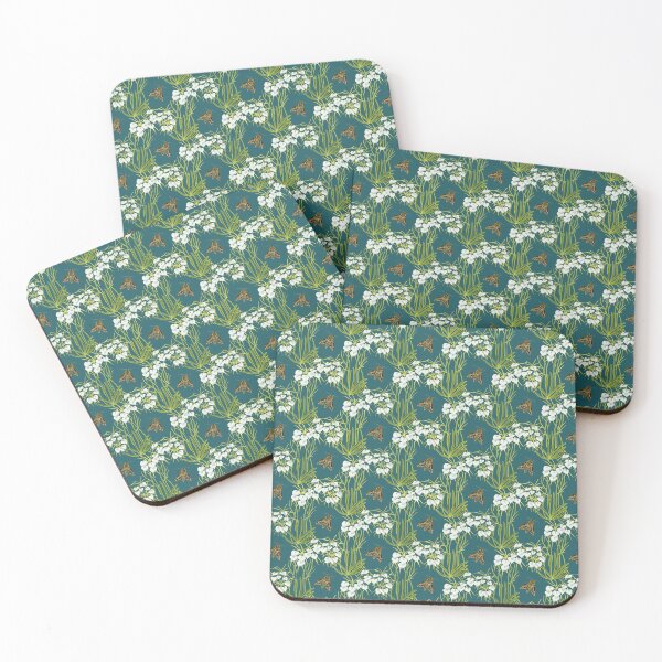 Item preview, Hawk Moths and Orchids designed and sold by SquibbleDesign.