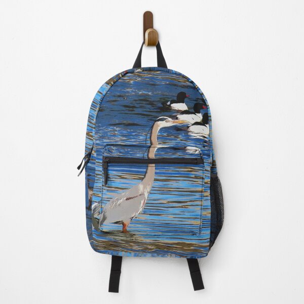 Item preview, Leading the Way - Heron and Merganser Ducks designed and sold by NaturePrints.