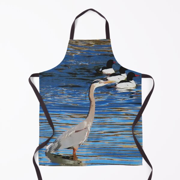 Item preview, Leading the Way - Heron and Merganser Ducks designed and sold by NaturePrints.