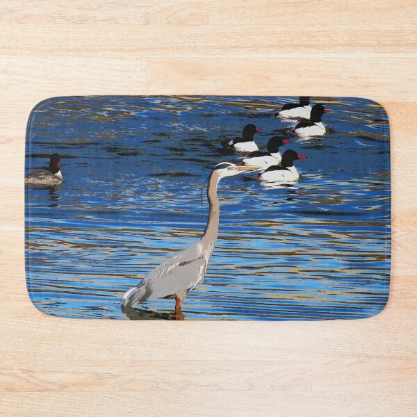Item preview, Leading the Way - Heron and Merganser Ducks designed and sold by NaturePrints.