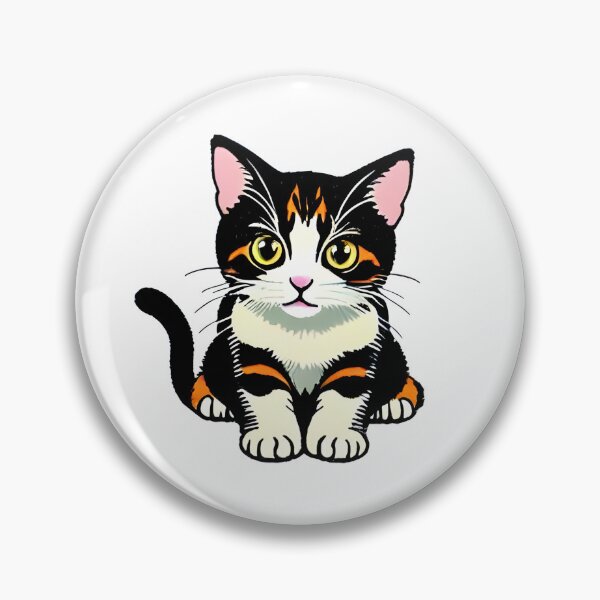 Item preview, Cute tricolor cat, calico, tortoiseshell designed and sold by sebastienbaudry.