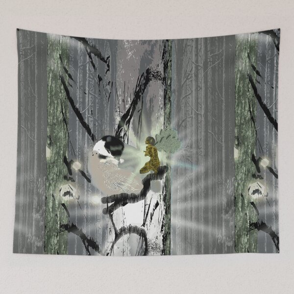Item preview, Art - Earth Elemental Fairy - Waking up the bird designed and sold by Eejee-SK.