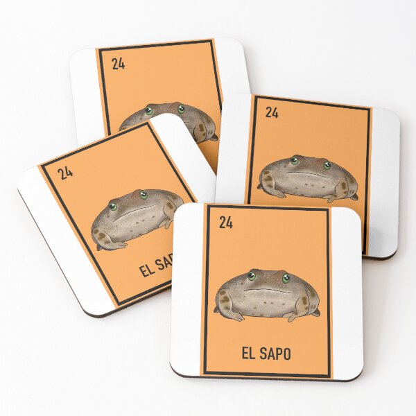 Item preview, 24 El Sapo , the toad, loteria card animal loteria  designed and sold by DarbyHunterArt.