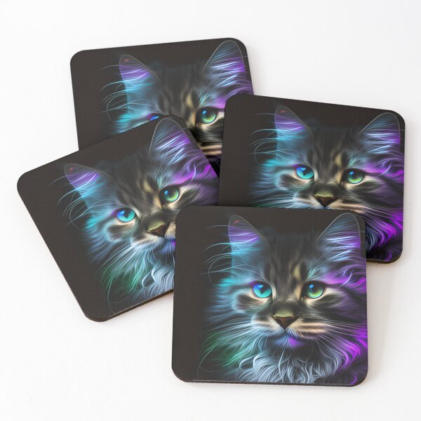Item preview, Neon cat designed and sold by Alifoxs.
