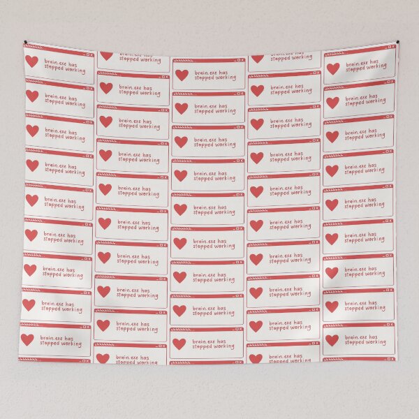 Item preview, Brain.exe Has Stopped Working (Red) by LittleByrdSTU designed and sold by Martie Mart.