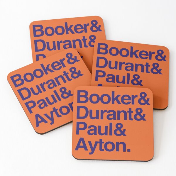 Item preview, Booker & Durant & CP3 & Ayton (Purple Font) designed and sold by SunsJAMSession.