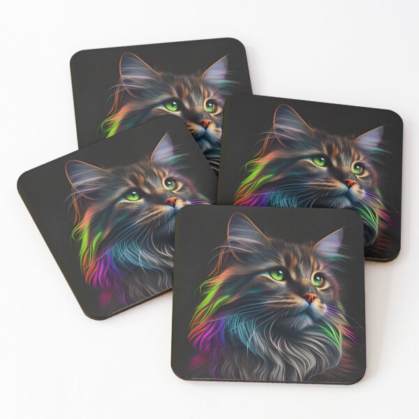 Item preview, Neon cat designed and sold by Alifoxs.