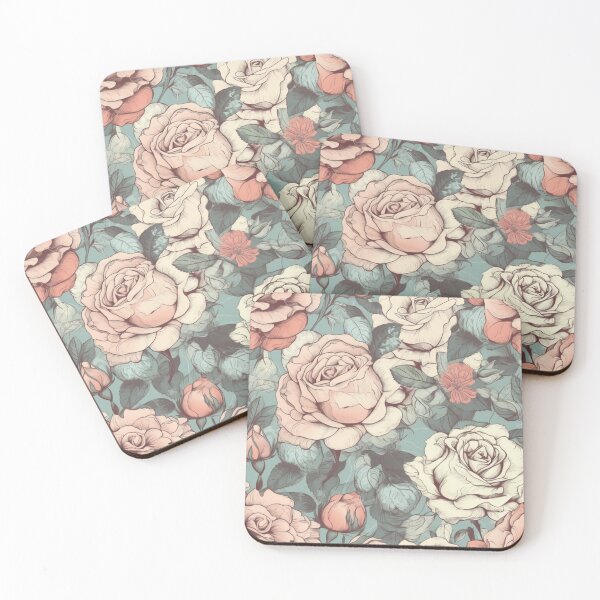 Item preview, Vintage Boho Roses Pattern 01 | Beautiful Floral Seamless designed and sold by UmuuStudio.