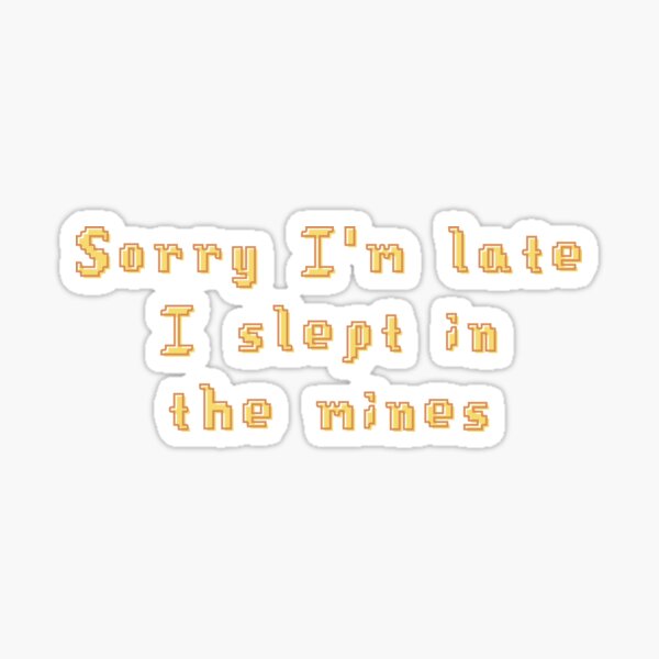 Aperçu de l'œuvre Citation drôle de Stardew Valley créée et vendue par MangaPizzaParty.