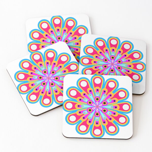 Item preview, Psychedelic Flat Mandala Art designed and sold by spyduckz.