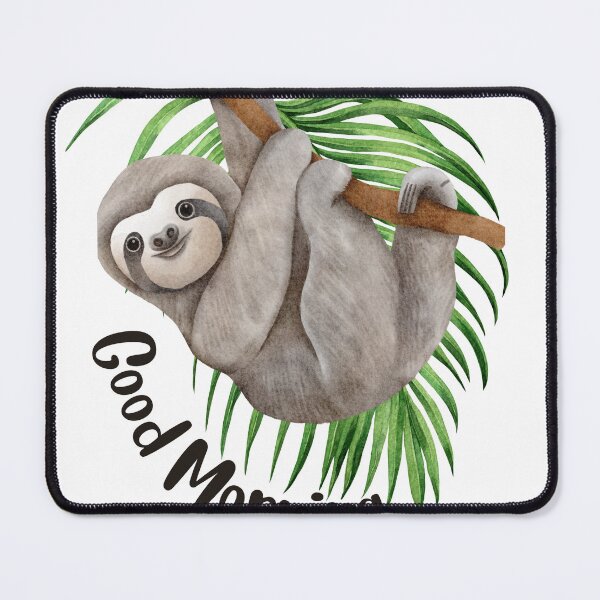 Item preview, sloth designed and sold by BlackandCollor.