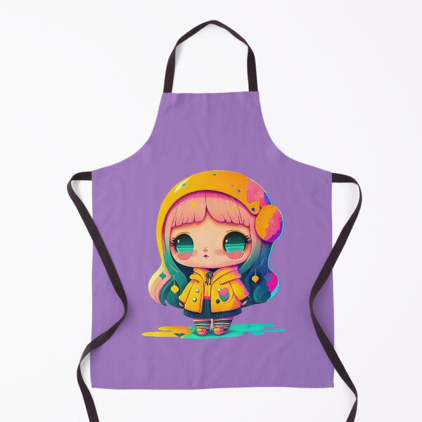 Item preview, Cute Raincoat Girl designed and sold by ultra-cute.