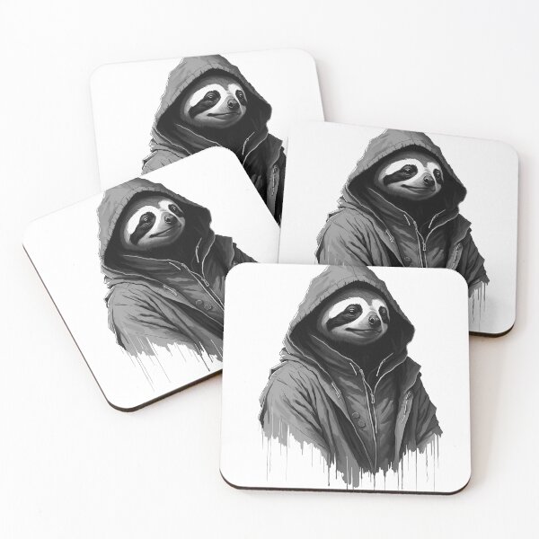 Item preview, Sloth In Hoodie designed and sold by blackdogshop.