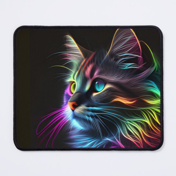 Item preview, Neon cat designed and sold by Alifoxs.