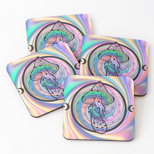 Item preview, Mushroomcore psychedelic fantasy mushroom art designed and sold by ClockInClockOut.
