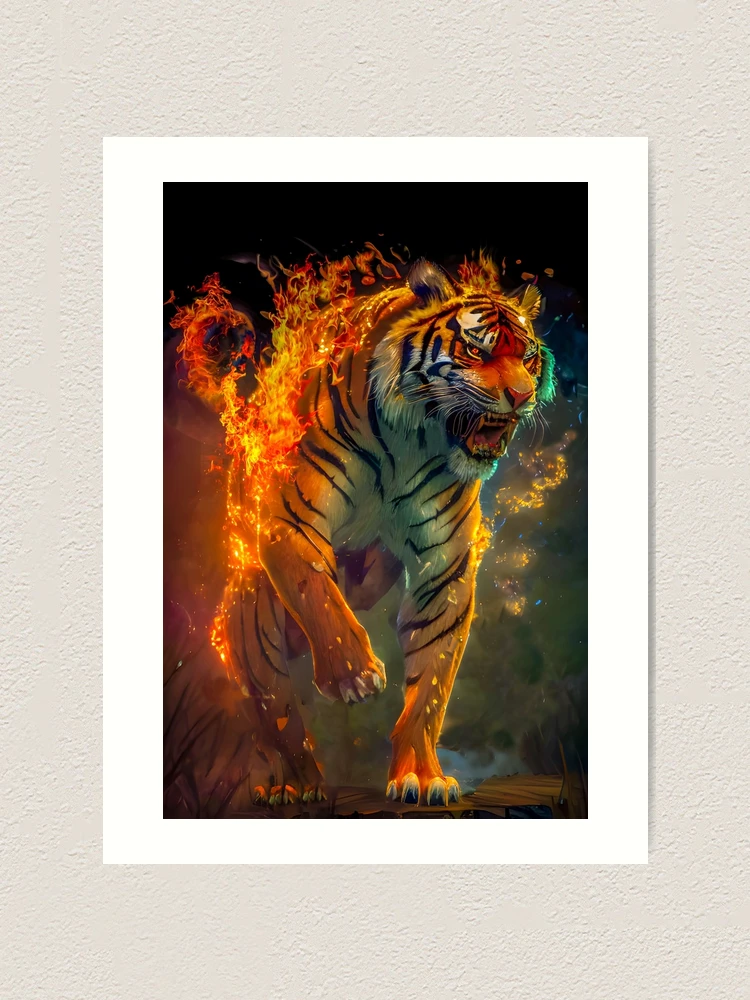 Fire Tiger | Art Print