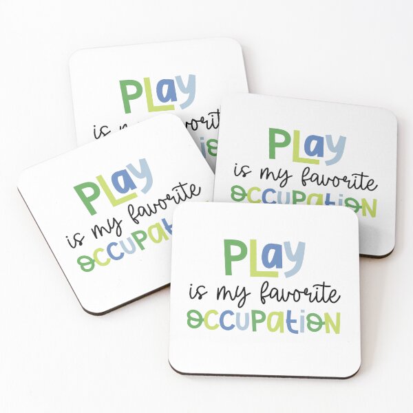 Item preview, Play is my Favorite Occupation - Blue & Green designed and sold by meandmissb.