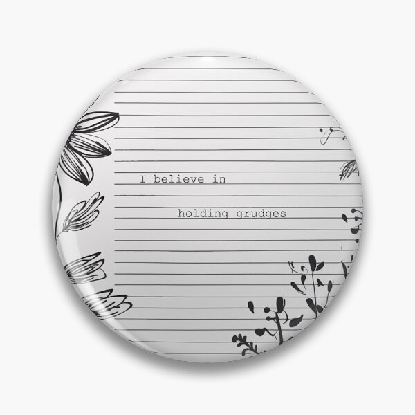 Item preview, I believe in holding grudges, on a doodle diary page, note designed and sold by EmeraldeaArt.