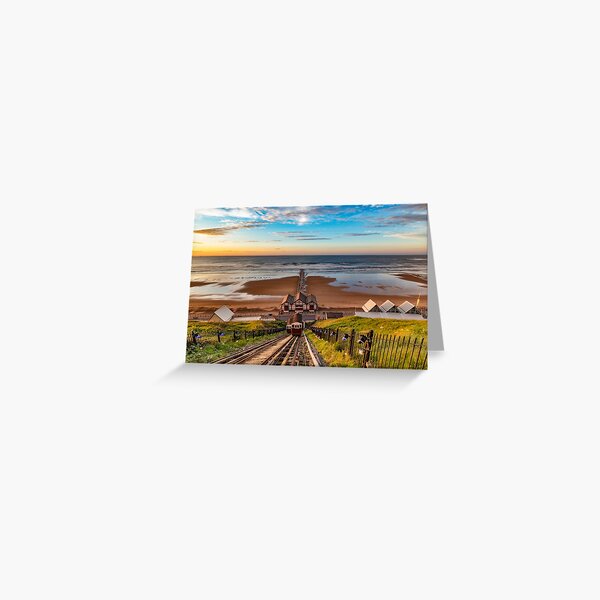 Looking Down on Saltburn Pier Greeting Card