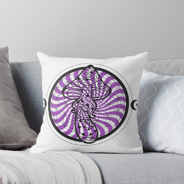 Item preview, Psychedelic purple fantasy mushroom art designed and sold by ClockInClockOut.