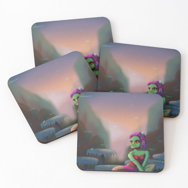 Item preview, Frog woman with her pupils designed and sold by hschurerart.