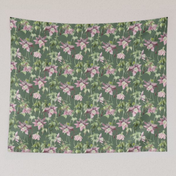 Aperçu de l'œuvre Motif jupon rose Aquilegia créée et vendue par KatyaH1965.