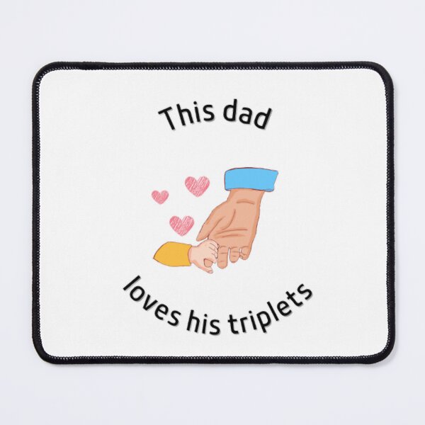 Item preview, This dad loves his triplets designed and sold by Specialdesign10.