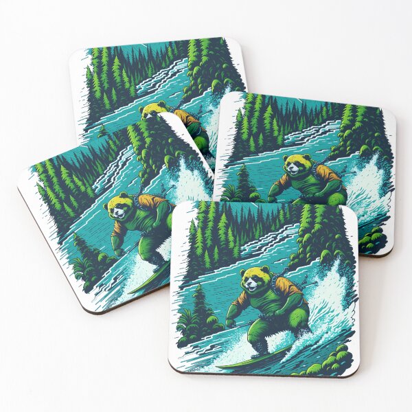 Item preview, The Surfing Panda designed and sold by ArtsyWishesShop.