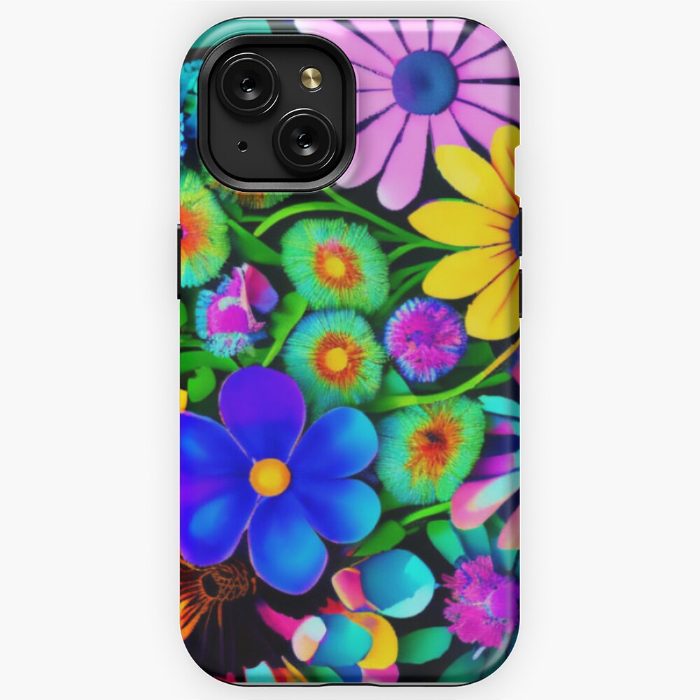 Colorful Psychedelic Flower Drawing Case-Mate iPhone Case