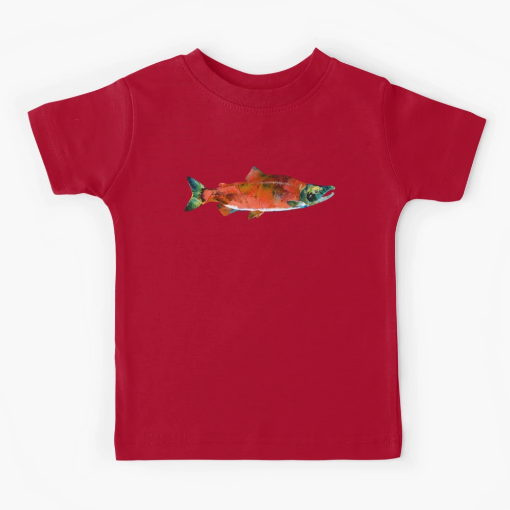 T-Shirt-Fish On-Red – Oomen's Fishing Tackle