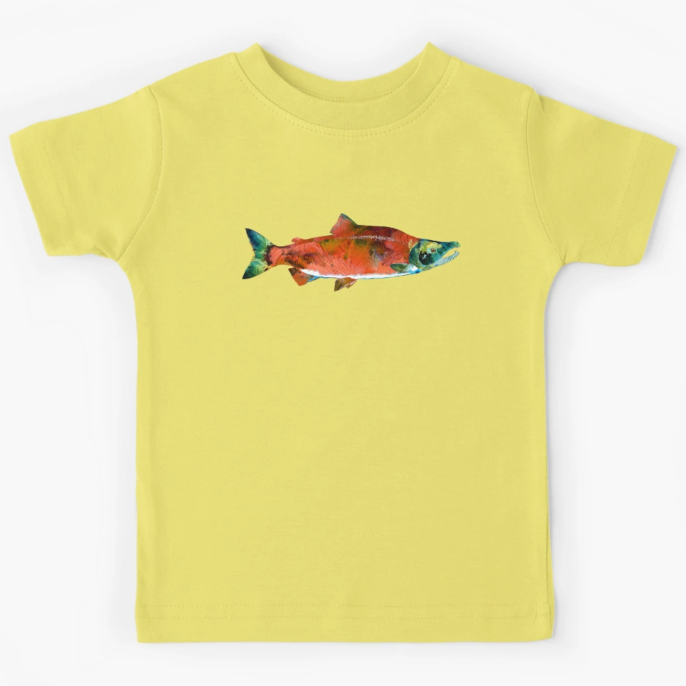 Tシャツ(半袖+袖なし) brook - Red Salmon S/S Tee ノーマター ディスタンス グラフィック Tシャツ / NO MATTER DISTANCE