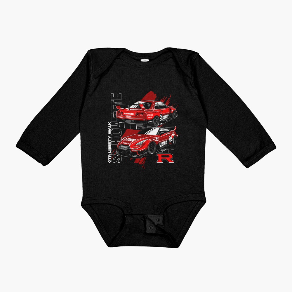 Nissan Silhouette GT-R Liberty Walk Skyline Racing Car Baby One-Piece