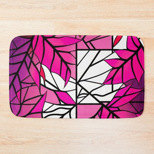 Item preview, Pink Leaves Pattern designed and sold by Graphoteka.