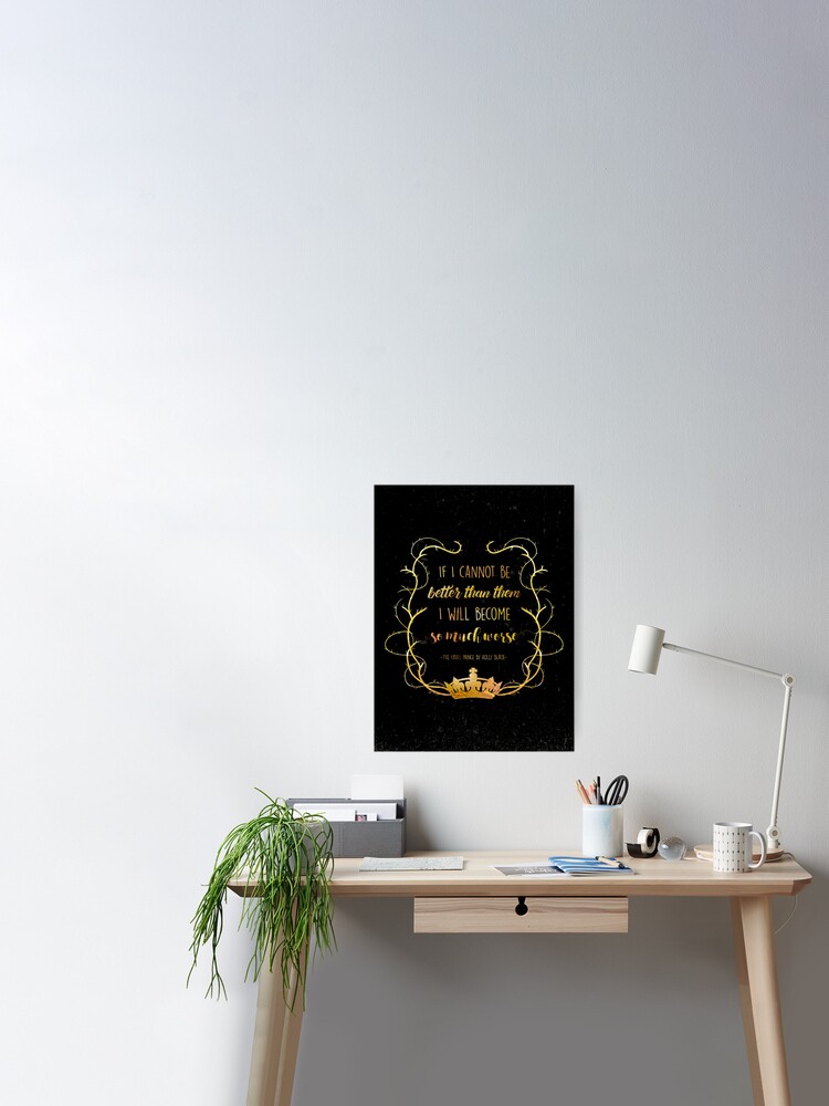 Poster Citation Livresque Le Prince Cruel Holly Black Par Yalitreads Redbubble