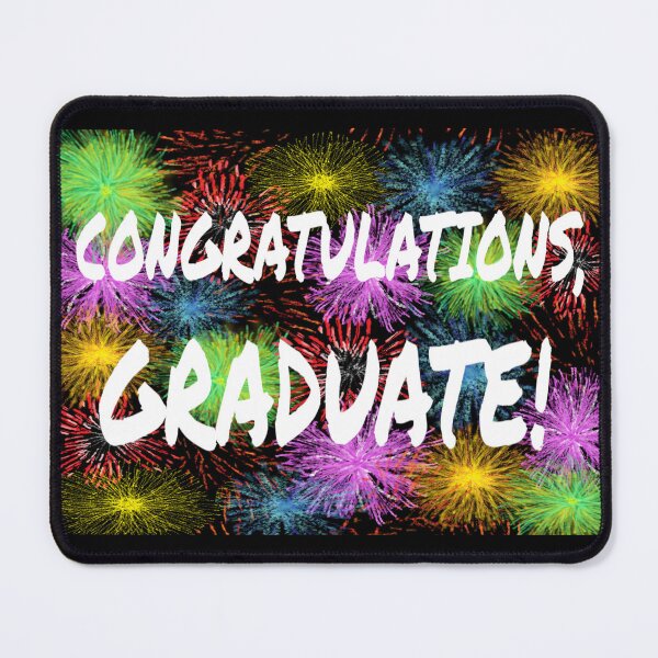 Item preview, Congratulations, Graduate! Graduation Message with Colorful Fireworks. designed and sold by ArtByLM.