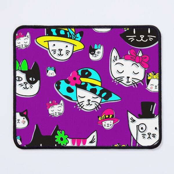 Item preview, cute cats hats funny purple  designed and sold by Gossip Rag.
