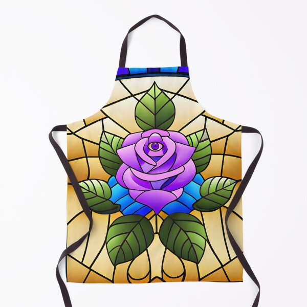 Item preview, Magenta Rose in Stained Glass Window designed and sold by AuroraSpringer.
