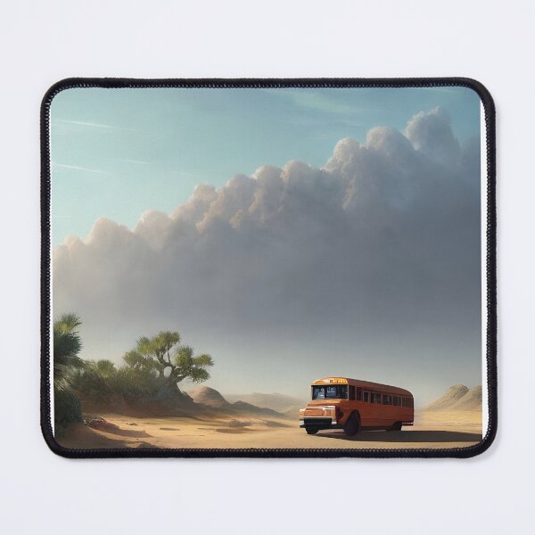 Item preview, a school bus running through the desert designed and sold by bbooa.