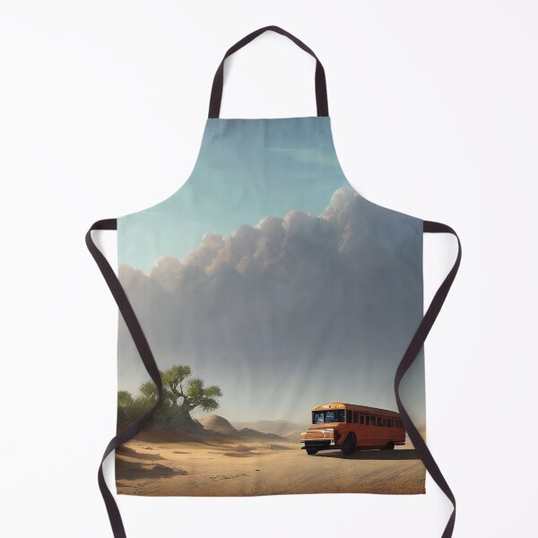 Item preview, a school bus running through the desert designed and sold by bbooa.