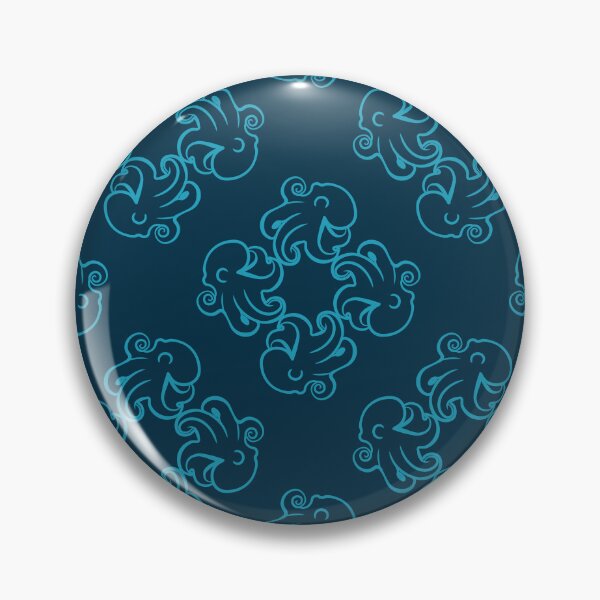 Artikelvorschau, Minimalistischer ozeanblauer Oktopus entworfen und verkauft von InkLayer.