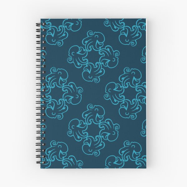 Item preview, Pulpo minimalista de color azul océano designed and sold by InkLayer.