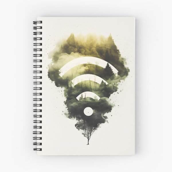 Item preview, Double Exposure WiFi Sign designed and sold by dotperinchart.